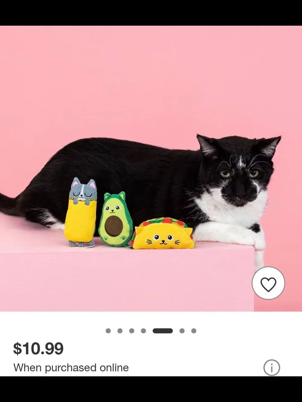 Meijer Taco Fiesta Plush Cat Toy Set - Multicolor